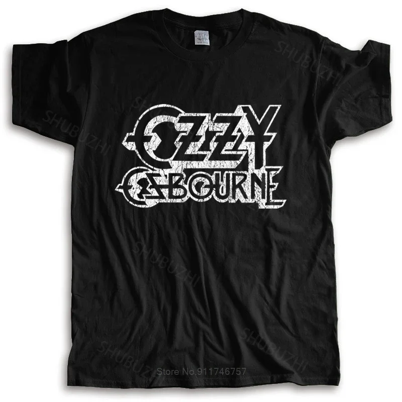 

Tshirt men summer top tees Ozzy Osbourne 'Vintage Logo' T-Shirt Summer Paried T Shirts new fashion tee-shirt man tee