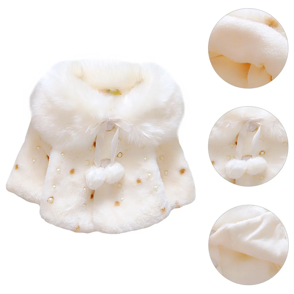 

Милое зимнее пальто-накидка для девочек 1-3 лет: легкая теплая хлопковая верхняя одежда с мягким воротником и застежкой на пуговицах, утепленная для малышей