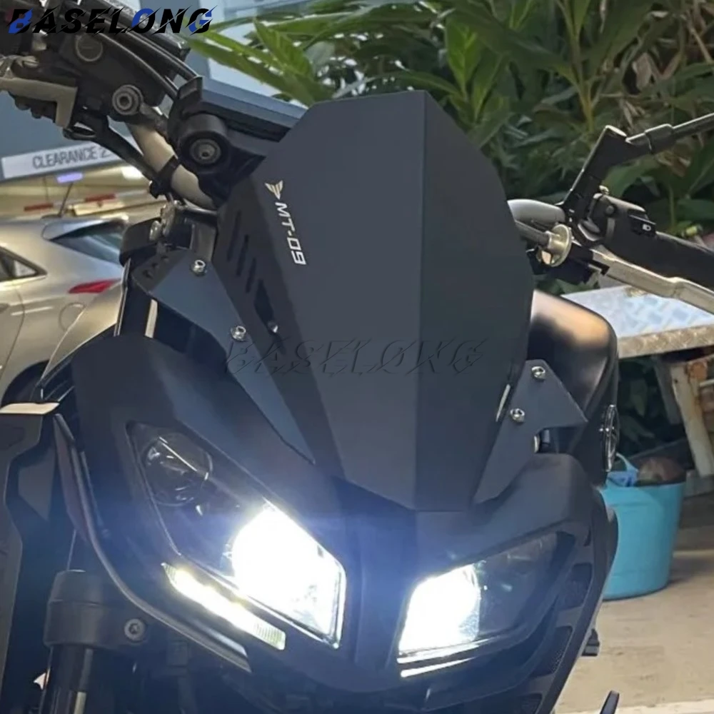 MT09 FOR YAMAHA MT-09 MT 09 Motorcycle Accessories Sport Screen Windshield Deflector Windscreen Airflow Wind 2017 2018 2019 2020