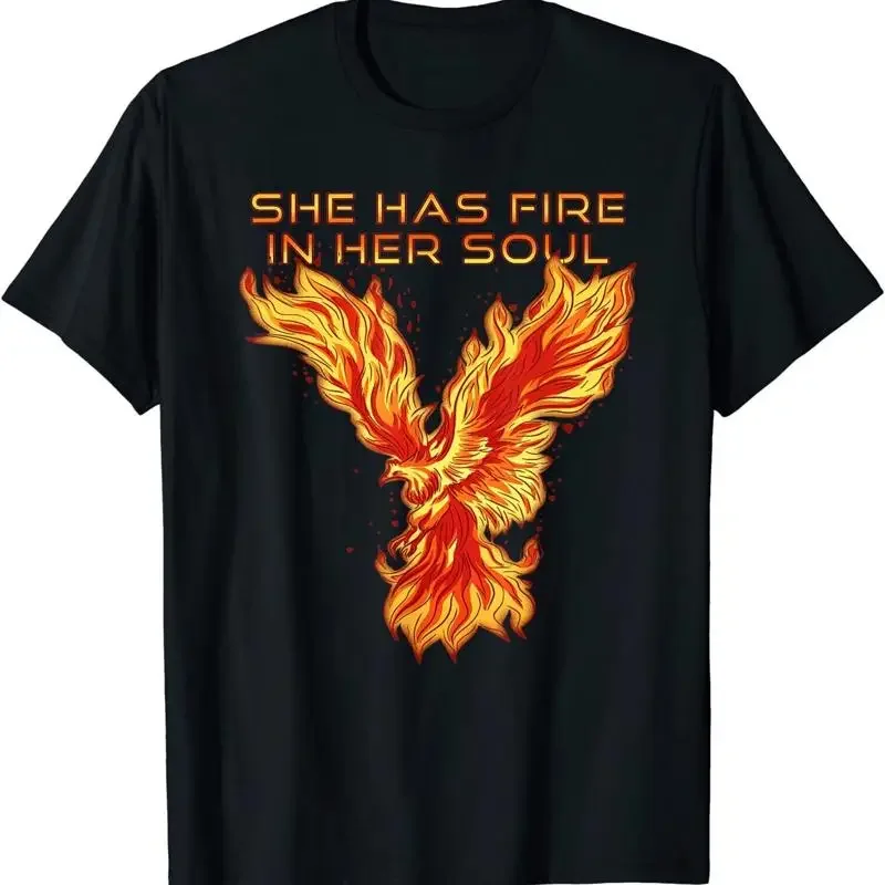 New Limited Phoenix Bird She Has Fire In Her Soul T Shirt