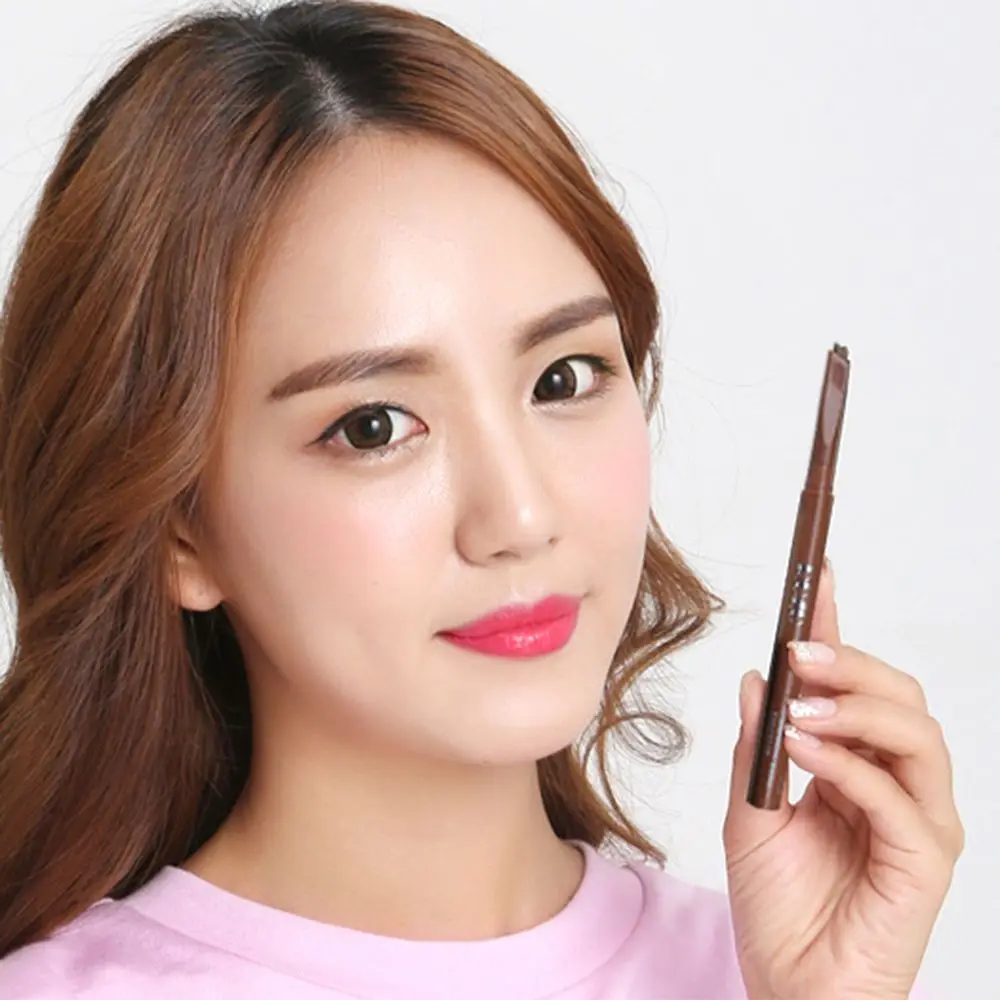 Waterproof Double Heads Eyebrow Pencil Long-lasting Non-Smudged Eyebrow Brush Sweatproof No Decolorization Eyebrow Pen Women