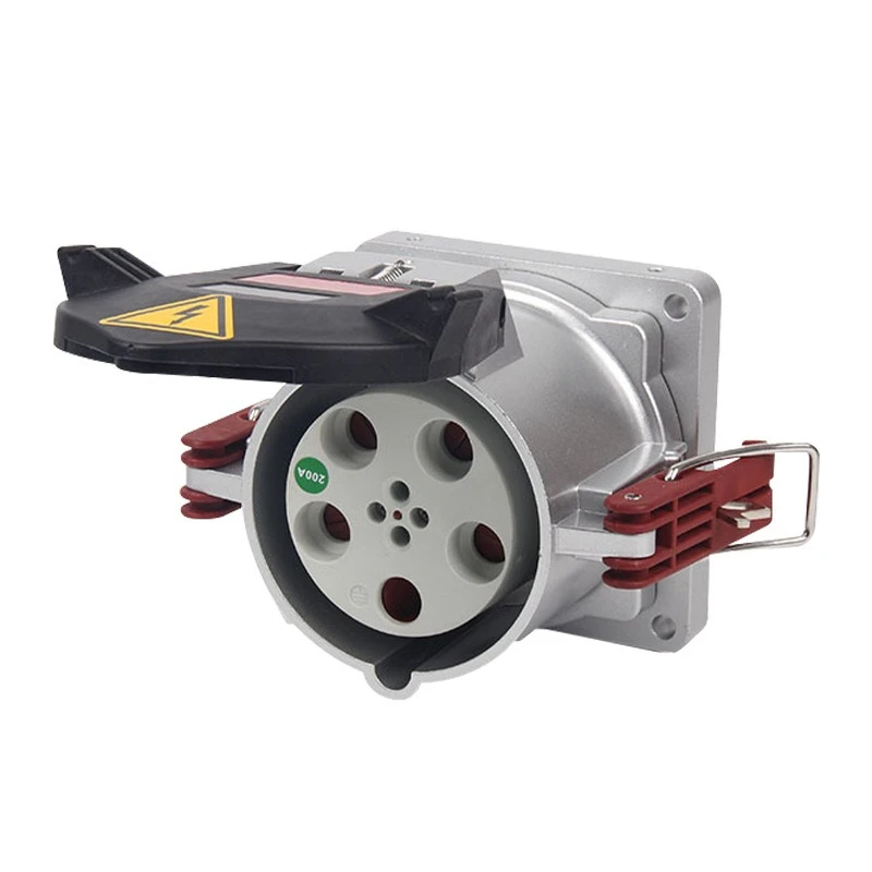 

High current industrial concealed socket 5-core 200A aviation plug