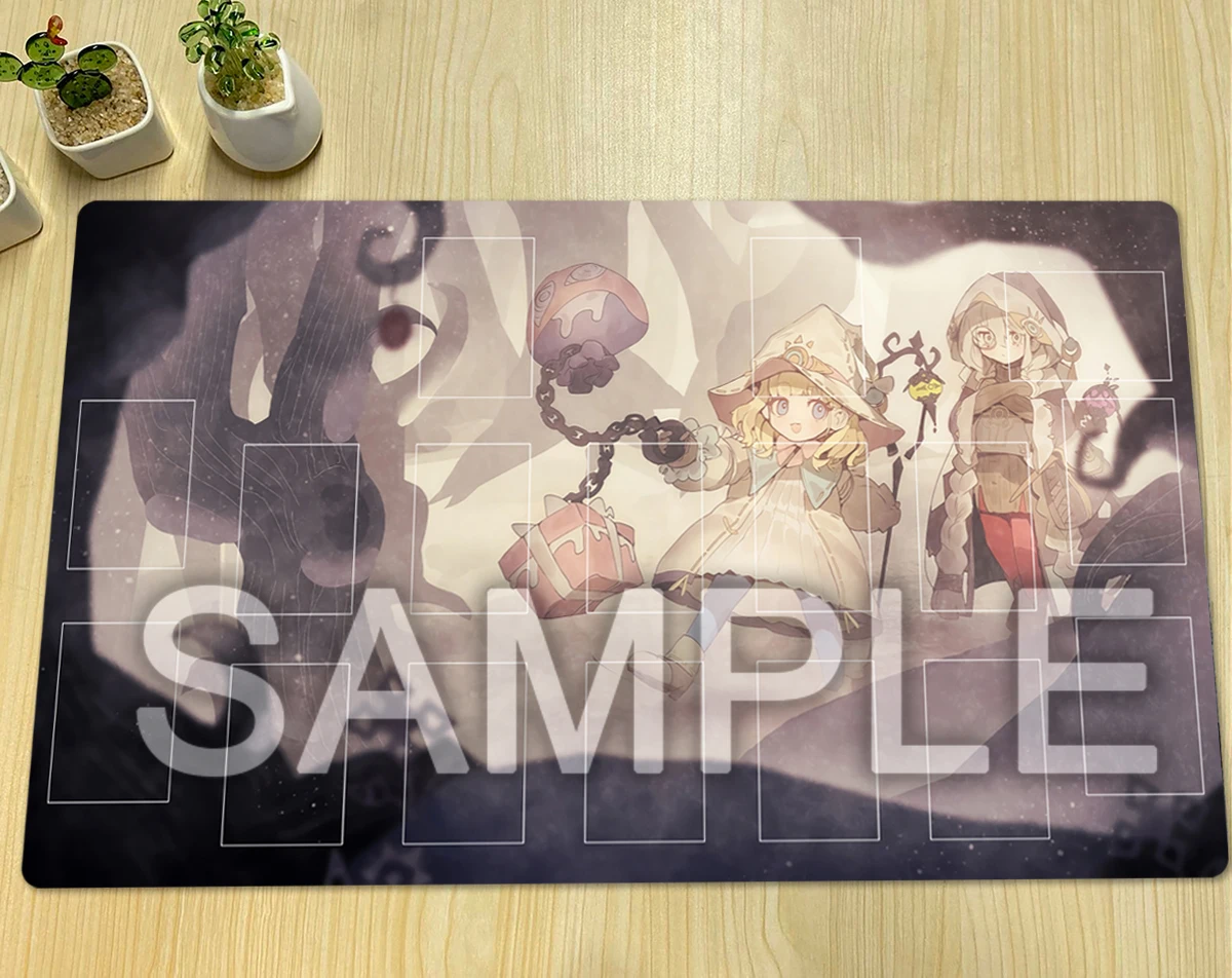 YuGiOh Risette of The White Woods Playmat Asteria TCG Mat CCG Pad Trading Card Game Mat Board Game Duel Rubber Mousepad Free Bag