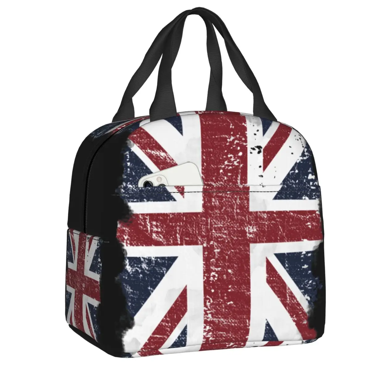 

Термосумка для обедов с флагом Великобритании (Британии) для мужчин и женщин, с изоляцией для сохранения тепла и холода