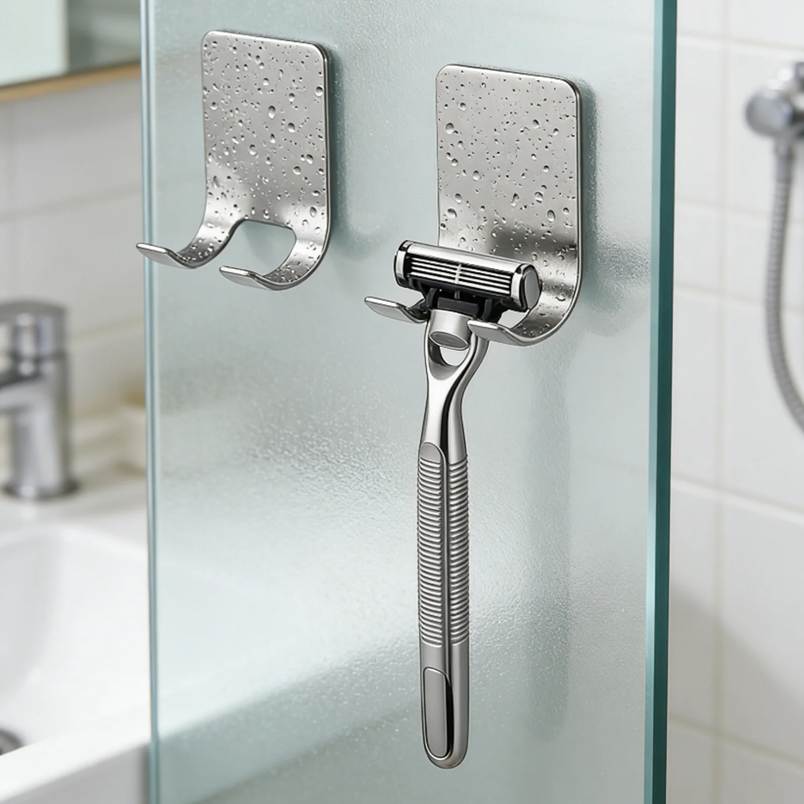 

Вешалка для бритвы из нержавеющей стали, сверхмощный крючок для душа и ванной комнаты, многофункциональное хранилище для полотенец, люфы, прихожей, гаражных гаджетов