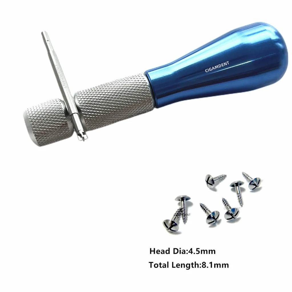 Dental GBR Thread Tent Screw Guid Bone Regeneration Membrane Tenting Screwdriver Dentist Mini titanium Screw