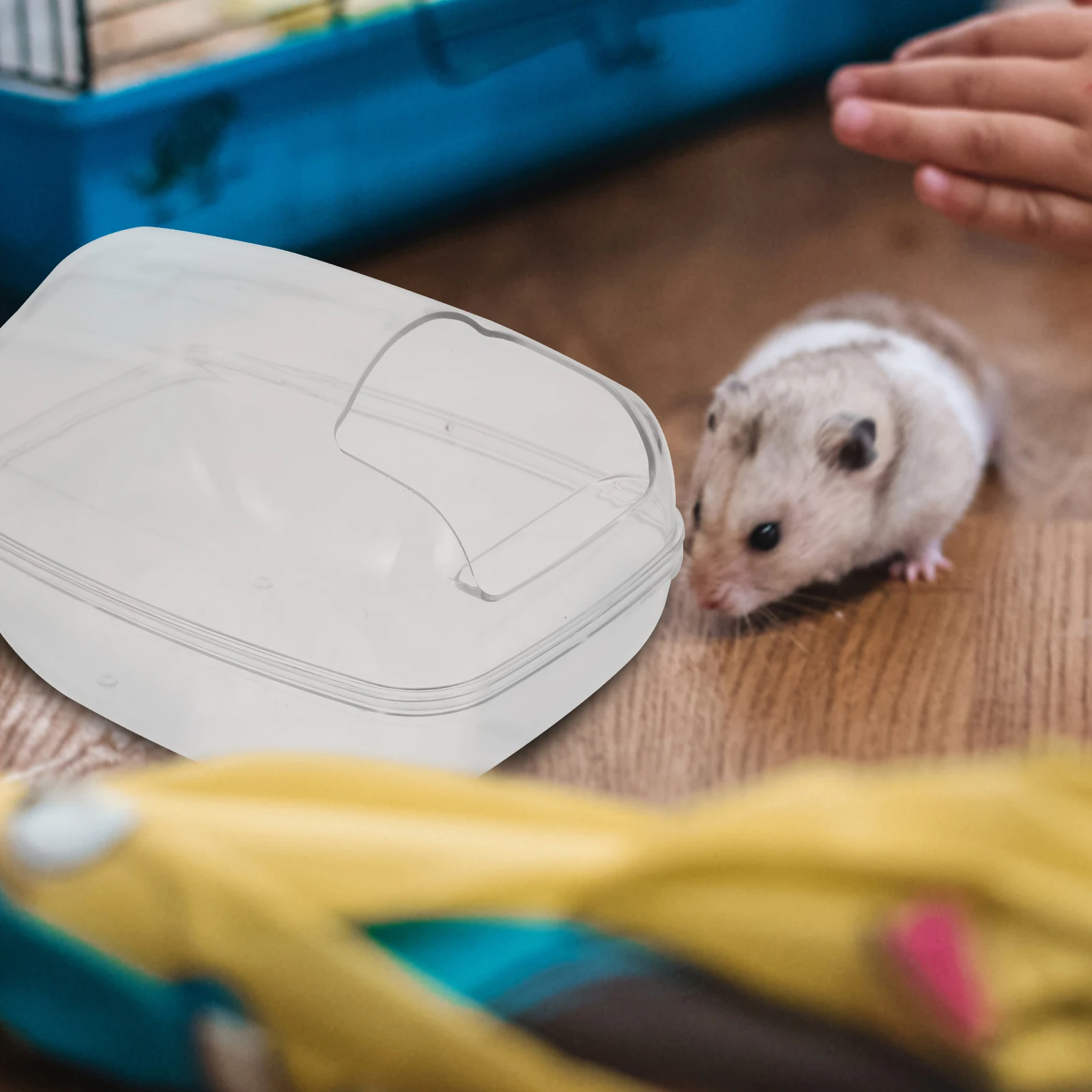 

Anti-splash Hamster Sand Bath Transparent Bathtub Basin for Small Pet Cage Chinchilla Hamster Cage Accessories Durable