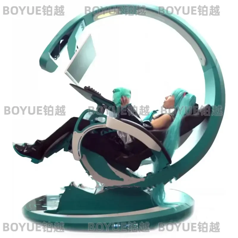 Macaron Gaming Cockpit Zero Gravity Esports Chair Immersive Computer Space Capsule Ergonomic Racing Seat for PC Gamer Setup