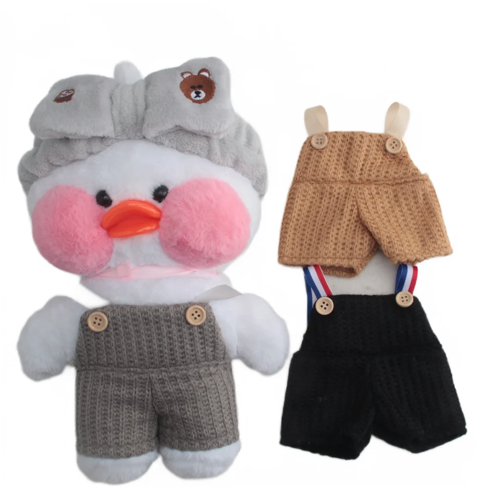 Clothes for Alafanfan Duck Accessories Lalafanfan Duck Clothes 30cm Stuffed Duck Glasses Sweater Overalls Hair Band Accessories