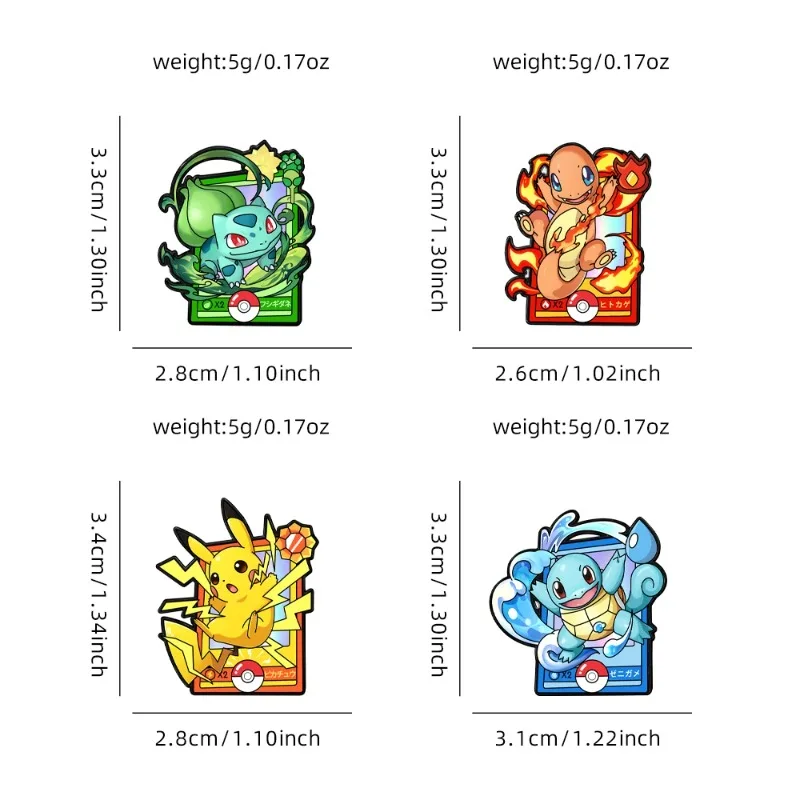 NEW HOT Cartoon Charmander Enamel Pins Metal Brooches Lapel Badges for Backpack Clothes Jewelry Accessory Gift for Friends image 5