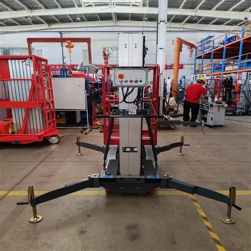 YG Customized Stabilizers Mast Telescopic Basket Lift Aluminum Aerial Access Lift With Hydraulic
