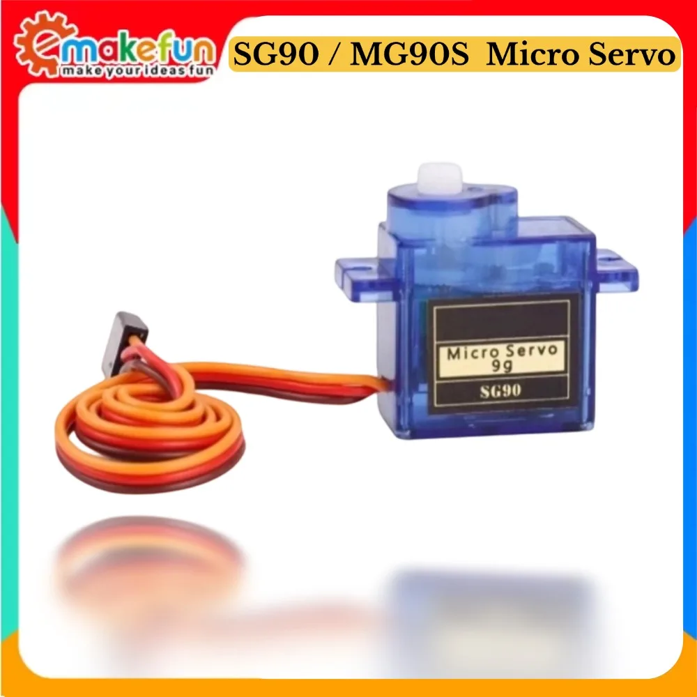 SG90 / MG90S Micro Servo 180° Analog PWM Control Compatible with Arduino/ESP32/micro:bit Multiple Specs Available