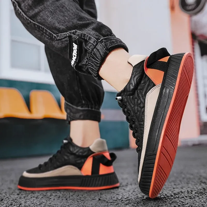 Heren Sneakers Mode Trend Luxe Merk Casual Platte Schoenen Vulkaniseren Schoenen Man Buitenshuis Antislip Slijtvaste Wandelschoenen 2023