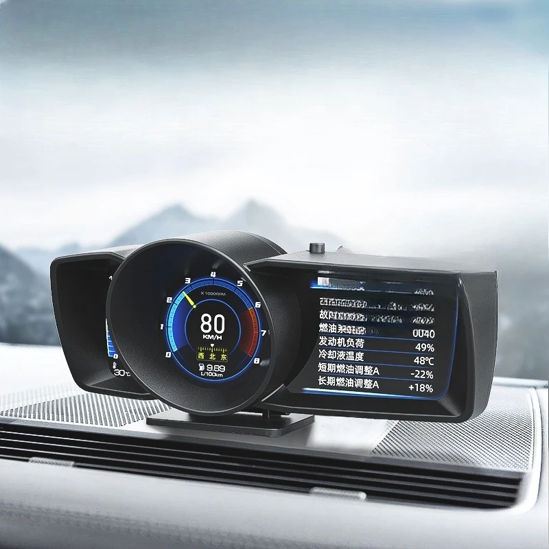 Multifunctional LCD Meter AP-7 Head-up Display Driving Computer Speed Turbine Fuel Consumption Water Temperature