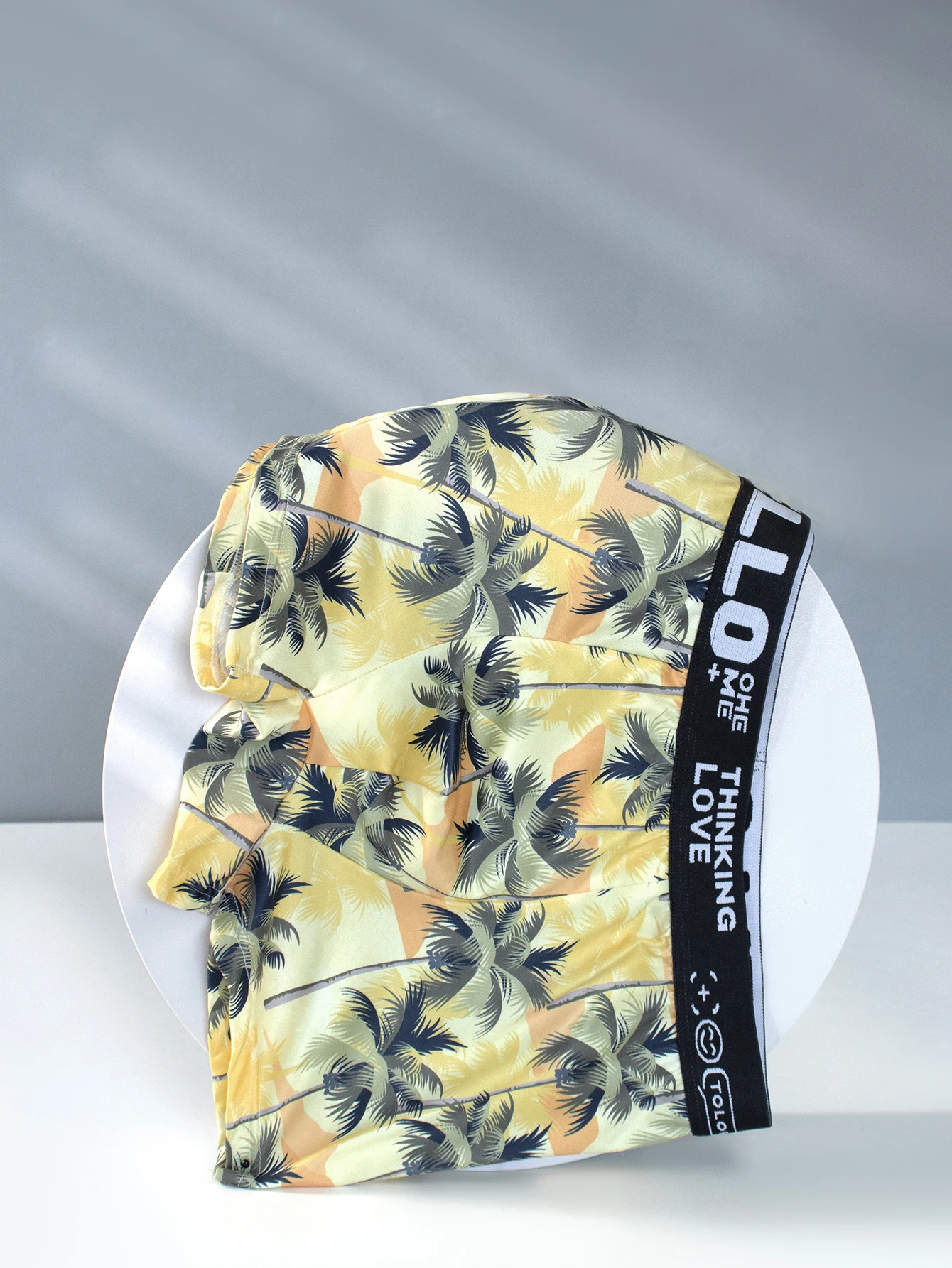 

Трусы-боксеры мужские с принтом, модные и удобные мягкие дышащие трусы-шорты, один комплект