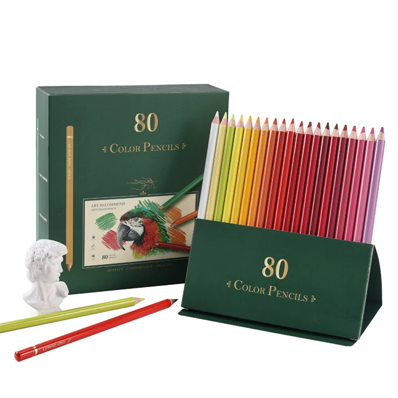 54/80 Stuks Master Level Professionele Kleurpotloden Set Voor Tekening Mengen Shading Kleurpotloden Cadeau Voor Kunstenaars Volwassenen