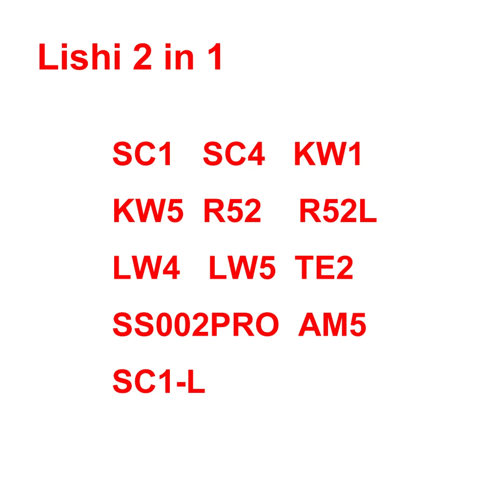 2in 1 lishi 2in 1 SC1 SC4 KW1 KW5 R52 R52L LW4 LW5 TE2 SS002PRO AM5 SC1L auto locksmith tools