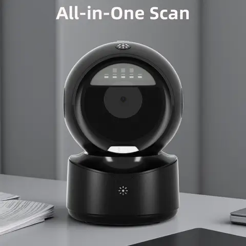 NETUM Barcode Scanner NETUM A5 2D Desktop Barcode Scanner, Omnidirectional Hands-Free Wired USB Big Barcode Reader 1D QR Screen Barcodes Scanning