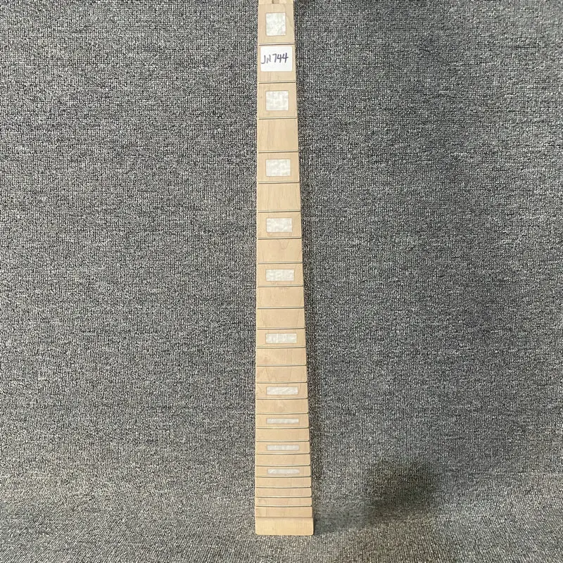 

PN744 Semi Finished 5 String Electric Bass Neck No Paints Natural Maple 24 Frets for Bass Guitar DIY Replace Surface Damages