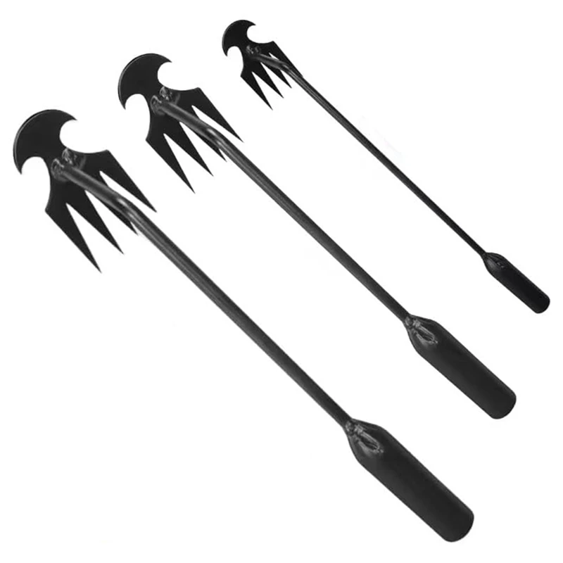 3Pcs Weed Puller Tool,Weeding Artifact Uprooting Removal Tool,4 Teethes Dual Purpose Manual Weeders For Garden Weeding Durable