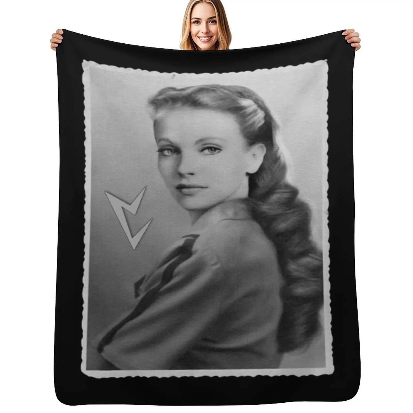 

Vril Society Maria Orsic Classic T-Shirt Throw Blanket Fluffy Cozy Throw Blanket for Home Decor
