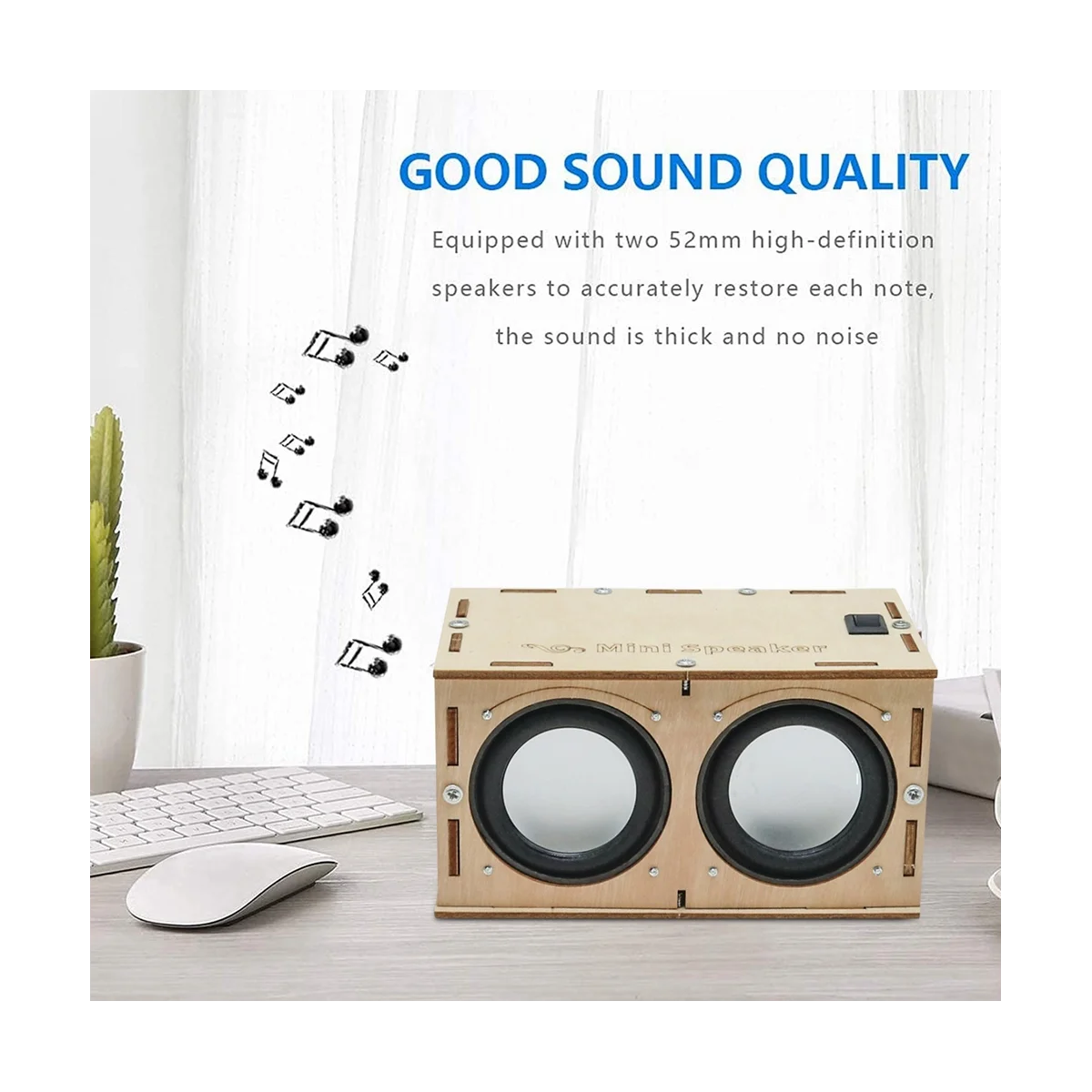 DIY Bluetooth Speaker Box Kit Electronic Sound Amplifier Builds Your Own Portable Wood Case Bluetooth Speaker Sound