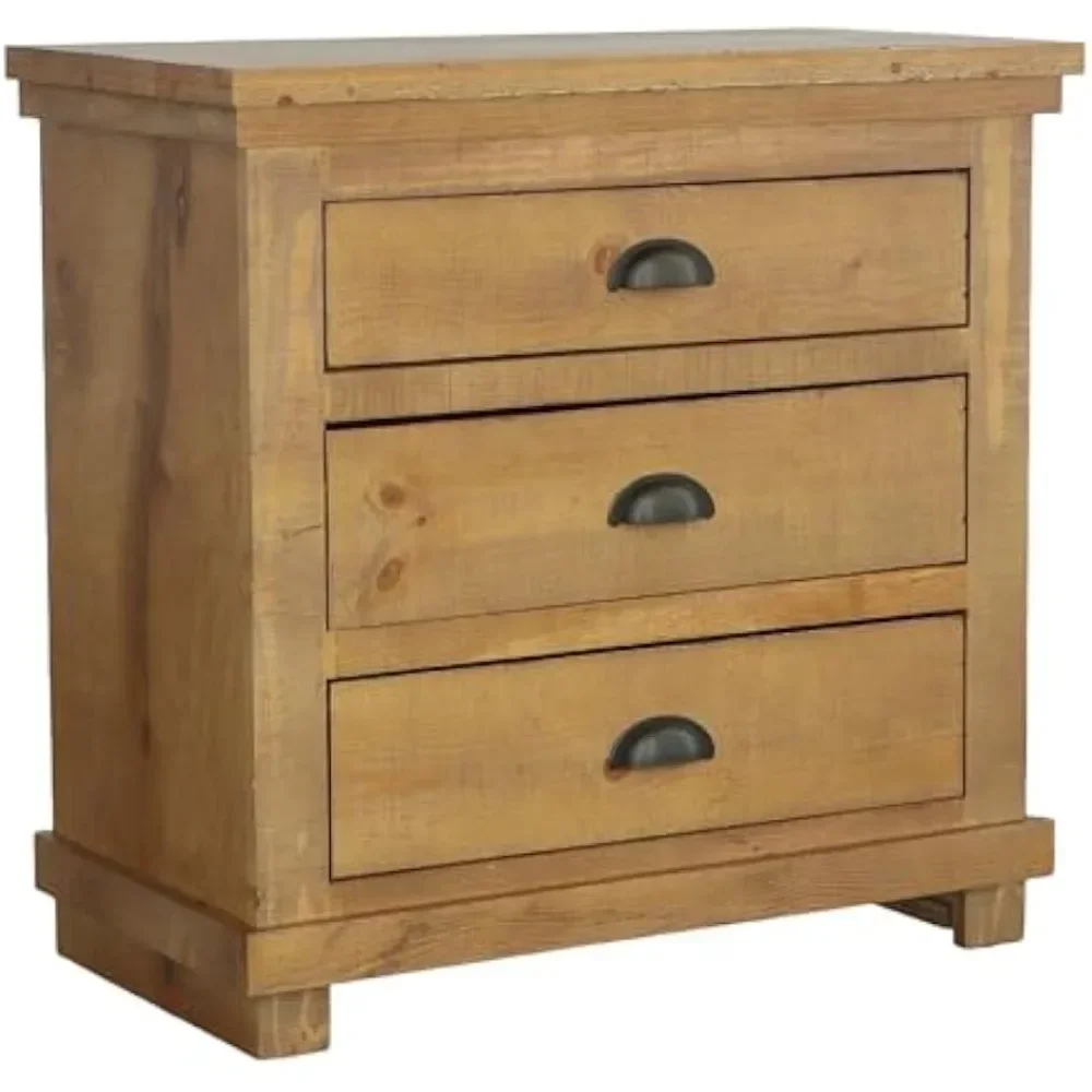

Furniture Willow Nightstand, 32" x 17" x 31", Distressed Pine