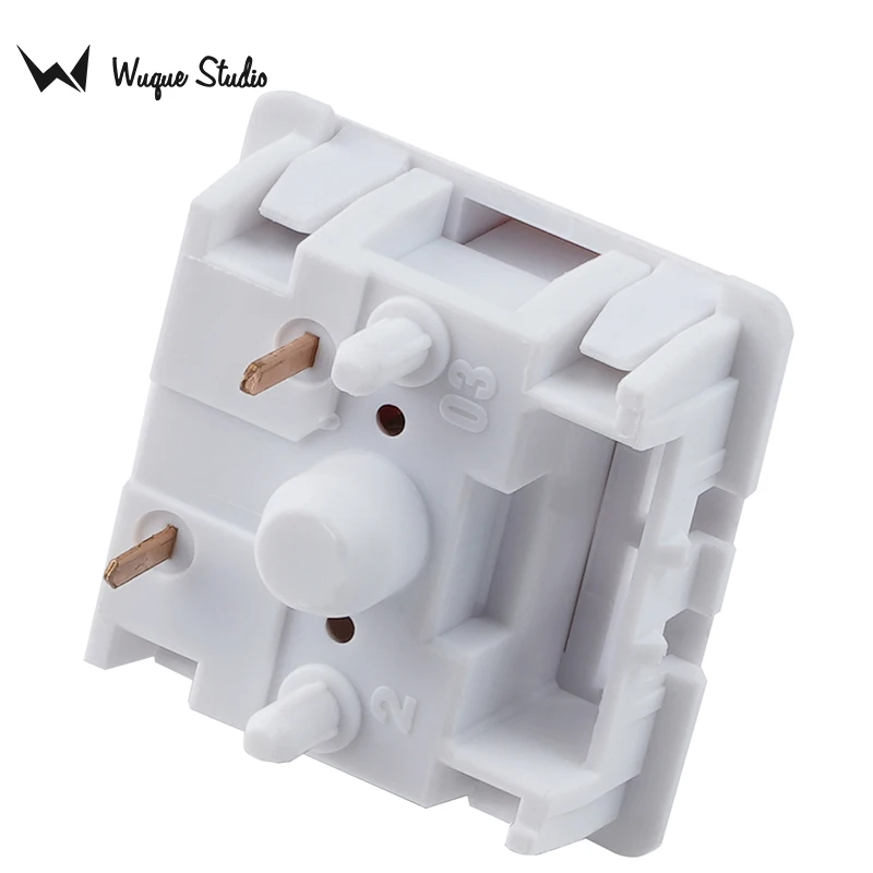 Wuquestuddio WS Red Switch Box Linear Stem POM Nylon Housing 35 Pcs 5pin PCB Mount For Mechanical Keyboard