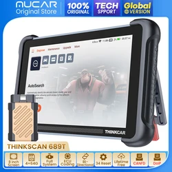 THINKCAR THINKSCAN 689BT OBD2 Car Diagnostic scanner tools full system 34 reset ECU coding Bi-Directional CANFD DoIP lifetime