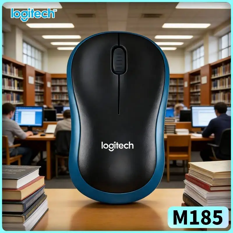 

Мышь Logitech M185 для дома и офиса, прочная, из переработанного пластика, радиус действия 10 м, 3 кнопки, прокрутка, 12 месяцев автономной работы, для ПК и ноутбуков