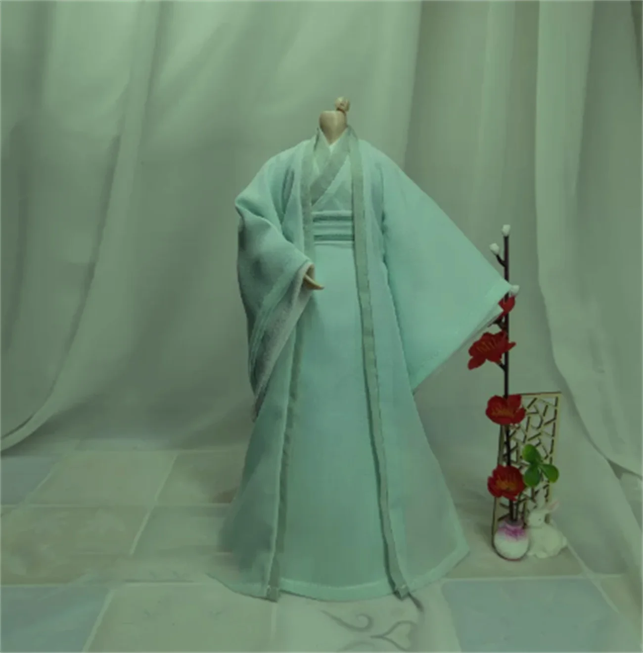 Hanfu Kleid 1/6 Männer Hanfu Chinesische Alte blaue Anzug Puppe Tradition Robe Modell für 12 zoll Action Figur Körper Anime spielzeug