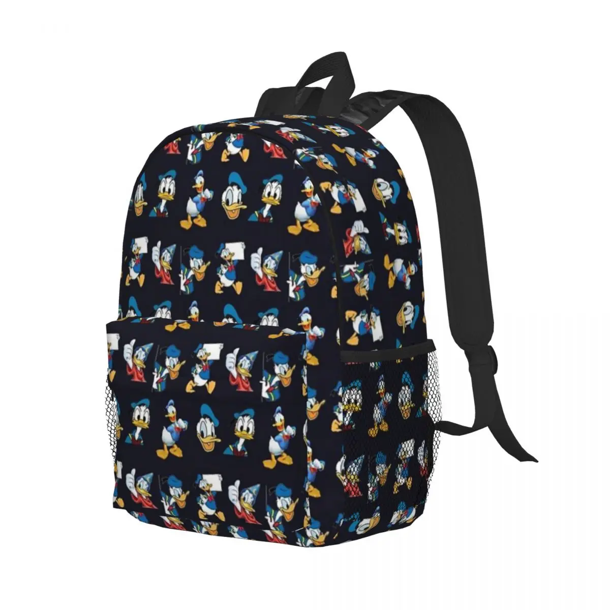 Pato Donald para meninas meninos mochila de estudante de grande capacidade mochila leve à prova d'água 15 polegadas