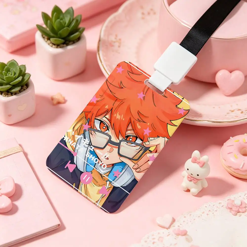 Anime S-Shoyo Hinata-s NFC Contactless Sliding Card Sleeve For Student Cards, Bus Cards, ID Cards, And Work Permits