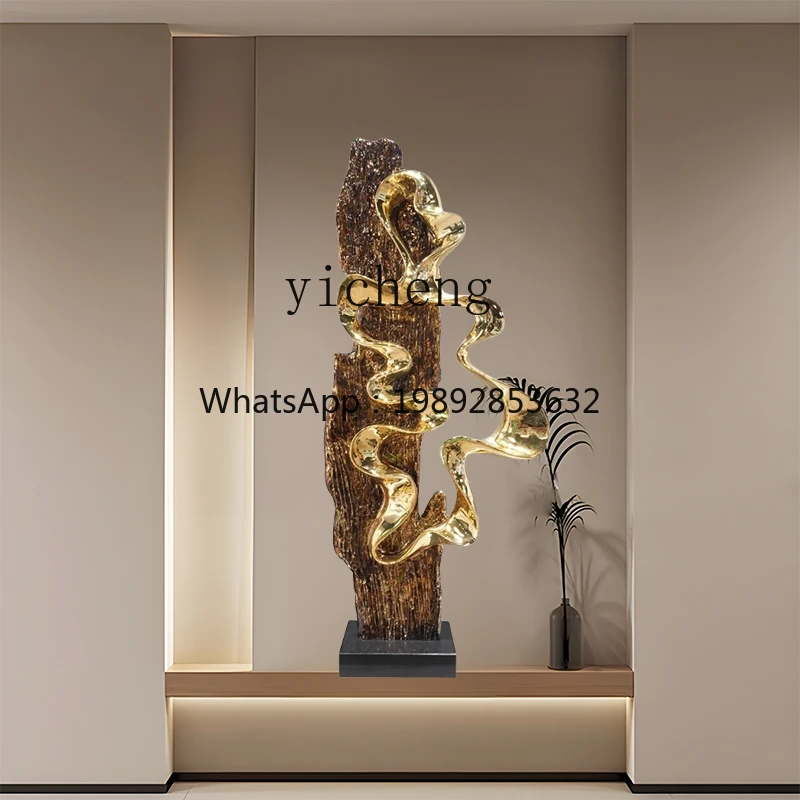 BJ porch staircase corner large abstract sculpture floor ornament zen art