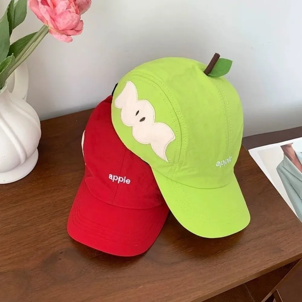 

Casual Cotton Fruits Baseball Cap Peaked Cool Embroidered Letter Hat Sunscreen Fashion Creative Fruits Cap Girl