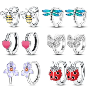 12 최고의 판매 소형 나비 귀걸이 -110