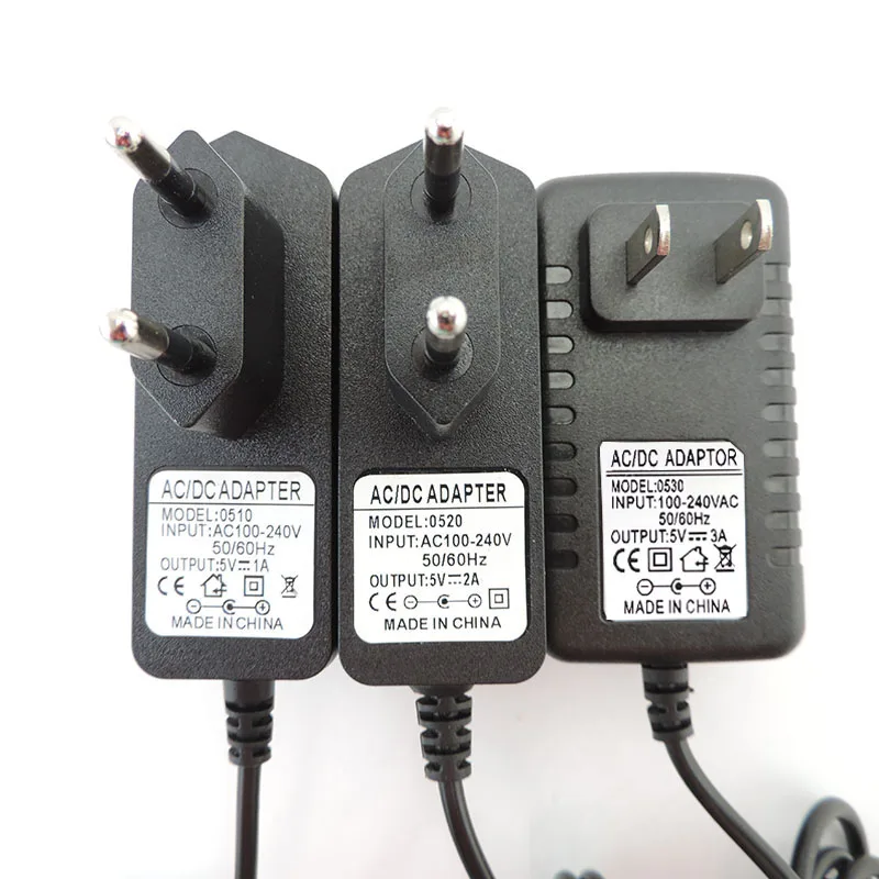 AC to DC 5V 1A 2A 3A 5V2A power supply Adapter EU US 1000ma 2000ma AC 100-240V Converter Charger for led strip 5.5x2.5mm c1