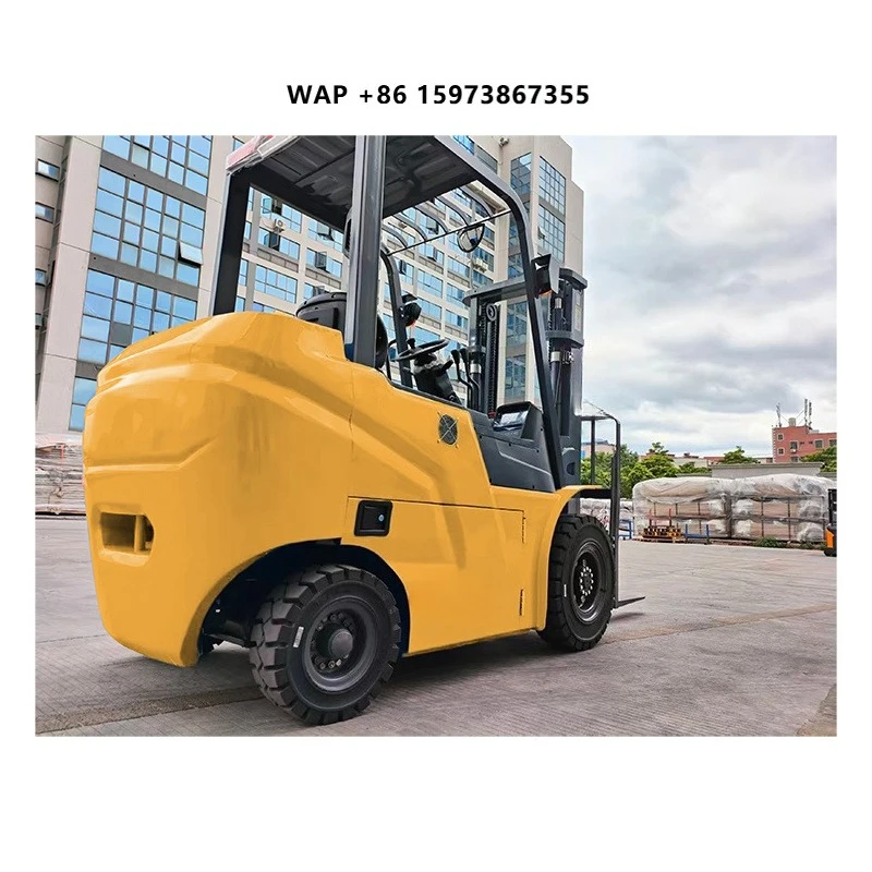 Compact Four-Wheel Mini 2Ton 2.5T 3Ton Capacity Scissor Fork Extension Small Turning Radius Electric Forklift