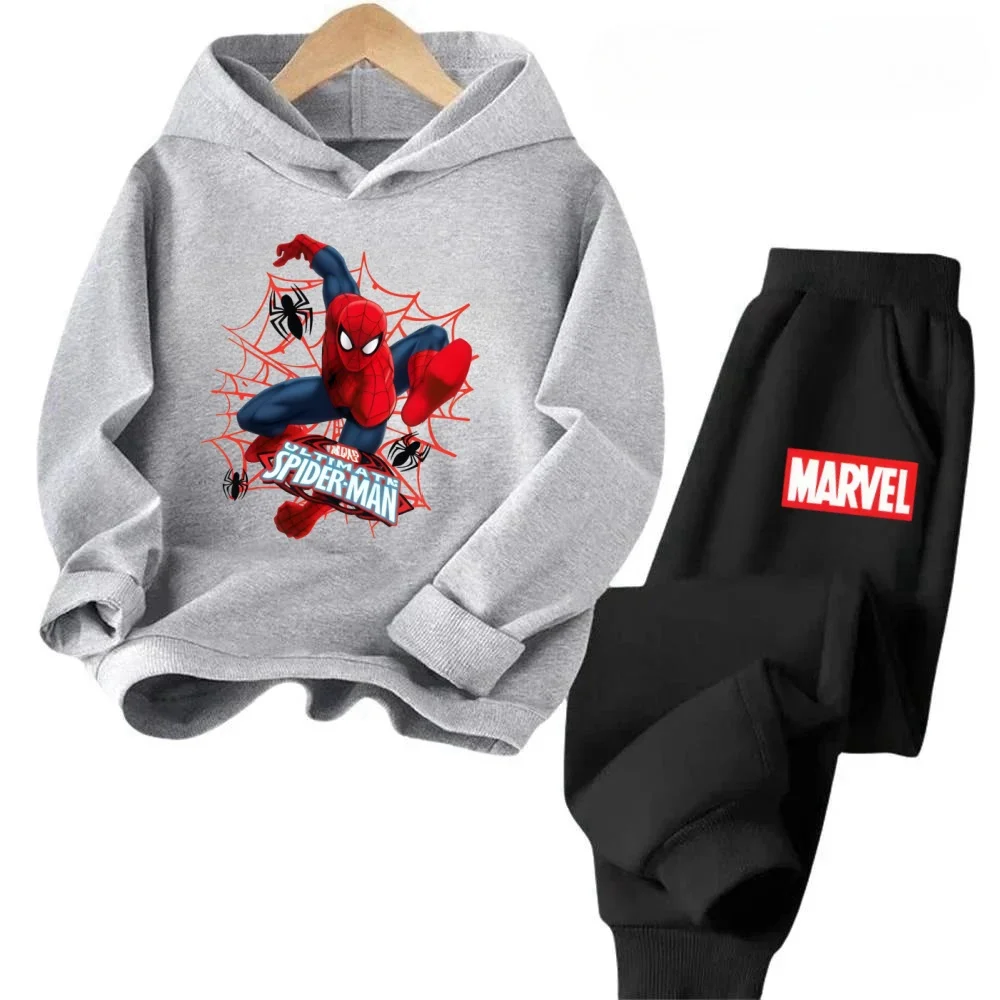 

Avengers Cartoon Kids 2PCS Hoodie Set Marvel Print Long Sleeve Tops Pants Boys Girls Soft Comfortable Outfits 2026