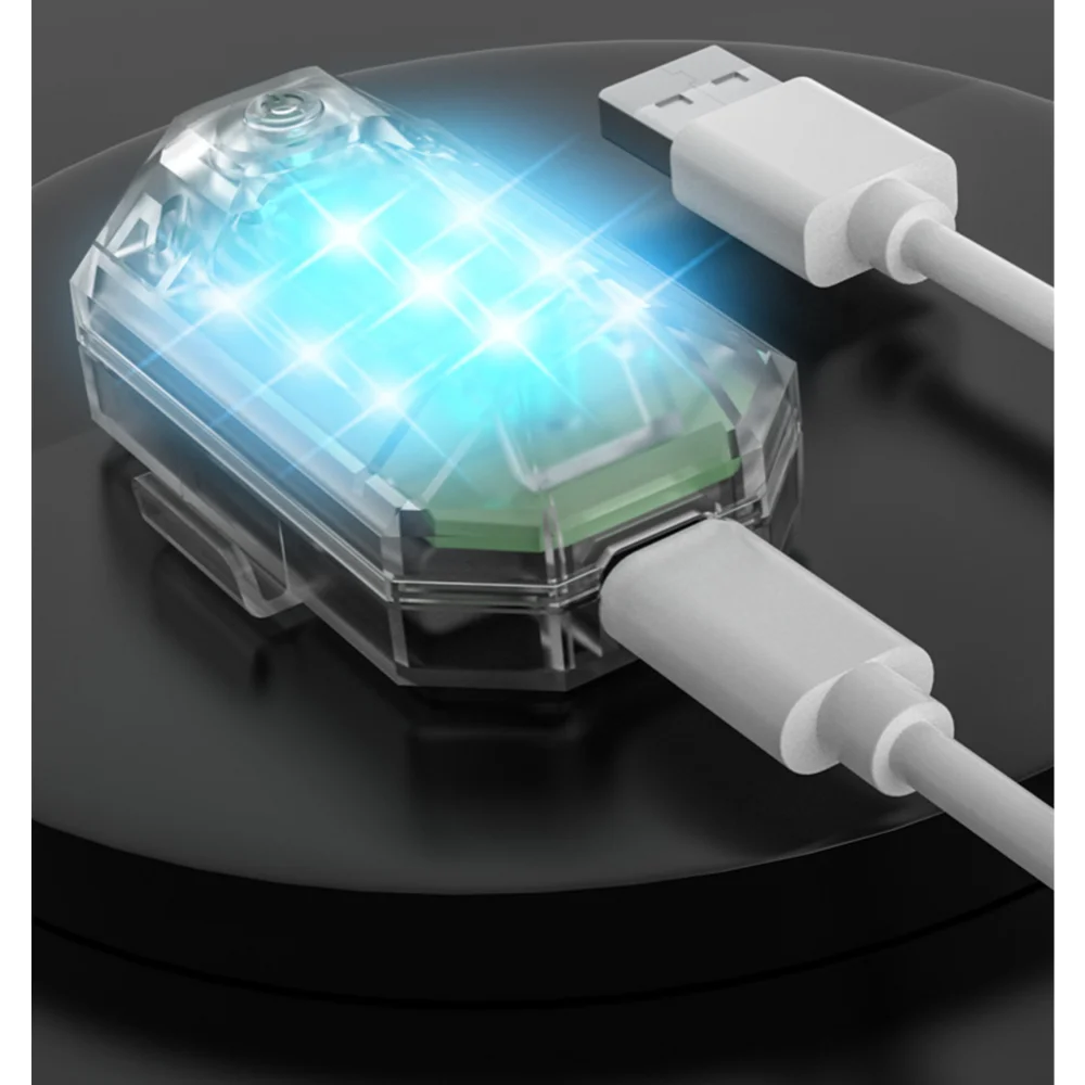 

Waterproof Strobe Light Mini Signal Led Anti-collision Warning 7 ColorsFor Car Bike Motorcycle