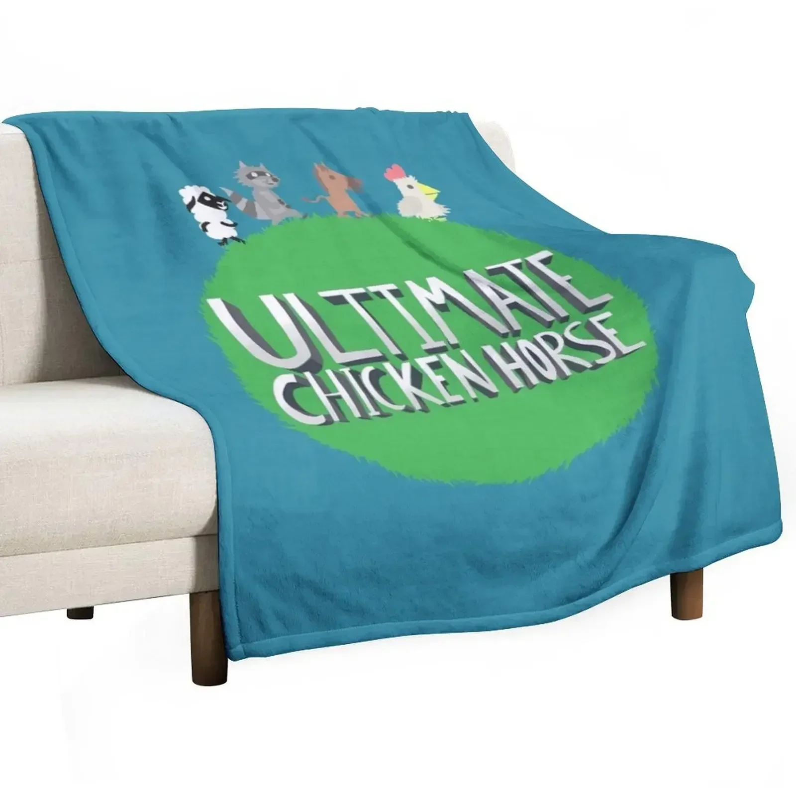 Ultimate Chicken Horse Throw Blanket Large Polar for winter Thins Shaggy Blankets