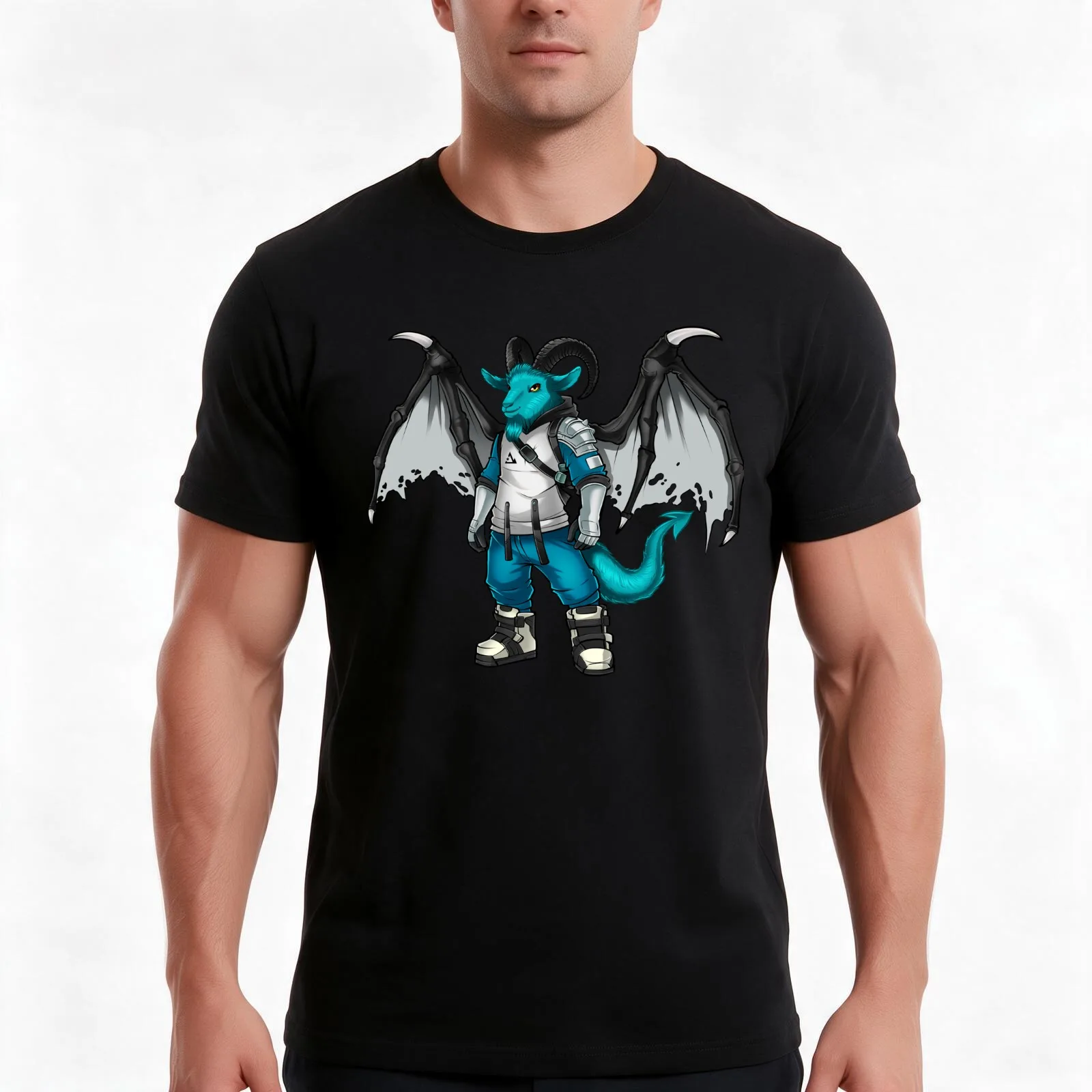 Share Winter: Jersey Devil T-Shirt Summer Casual Cotton Tee Oversized Streetwear Tops Vintage Graphic Print Unisex Men Women
