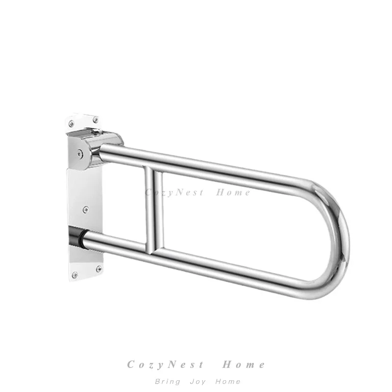 304 stainless steel toilet armrest toilet toilet the elderly anti-drop non-slip urinal washbasin U folding handle