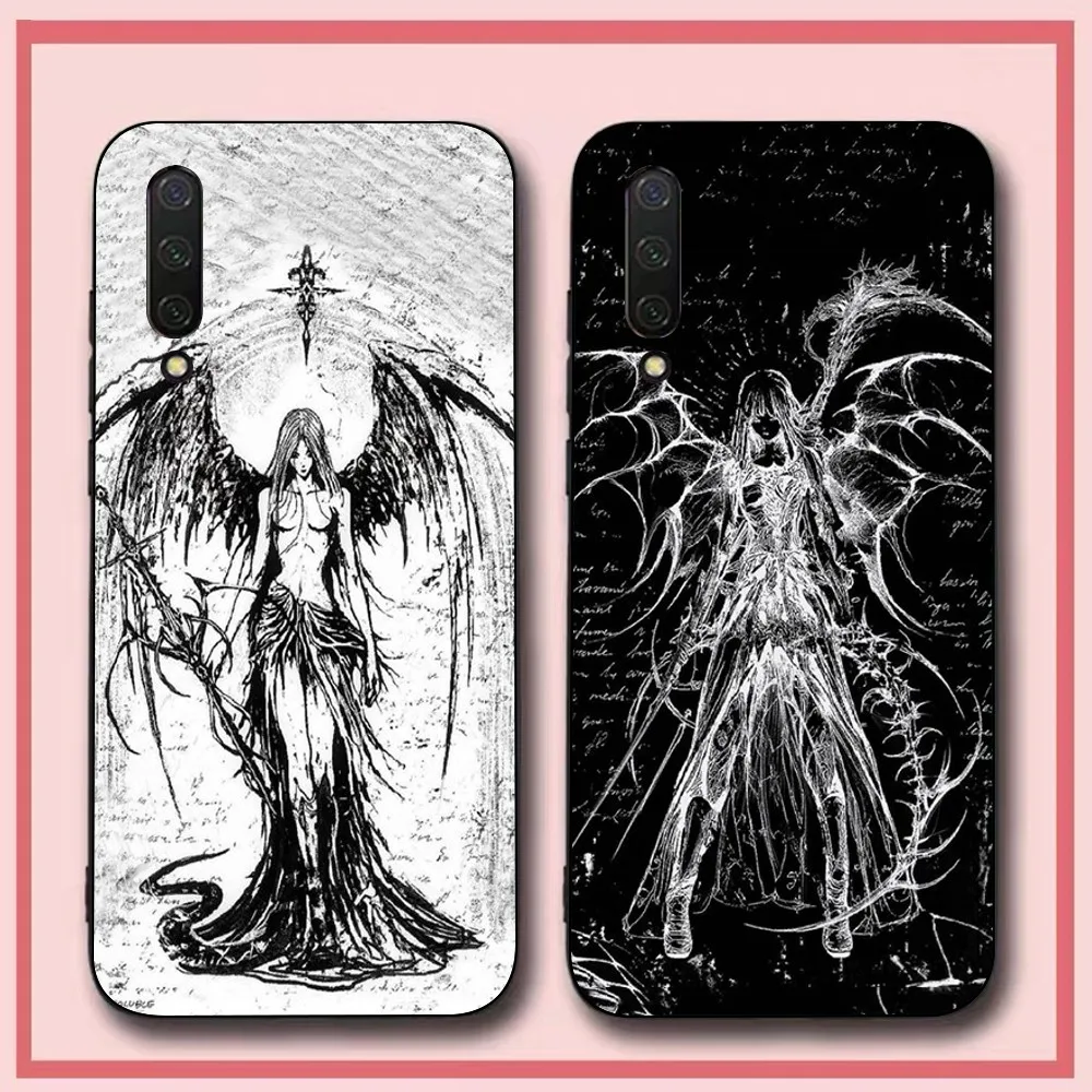 Gothic Girl Sculpture Retro Phone Case For Xiaomi Mi 5X 8 9 10 11 12 lite pro 10T PocoX3pro PocoM3 Note 10 pro lite