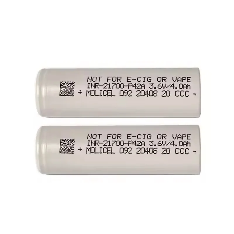 2-20pcs Molicel INR P42A 21700 Battery 4200mAh Capacity CDR 30A MAX 45A 3.7V Lithium Ion Battery Cell For Flashlight VapeMod