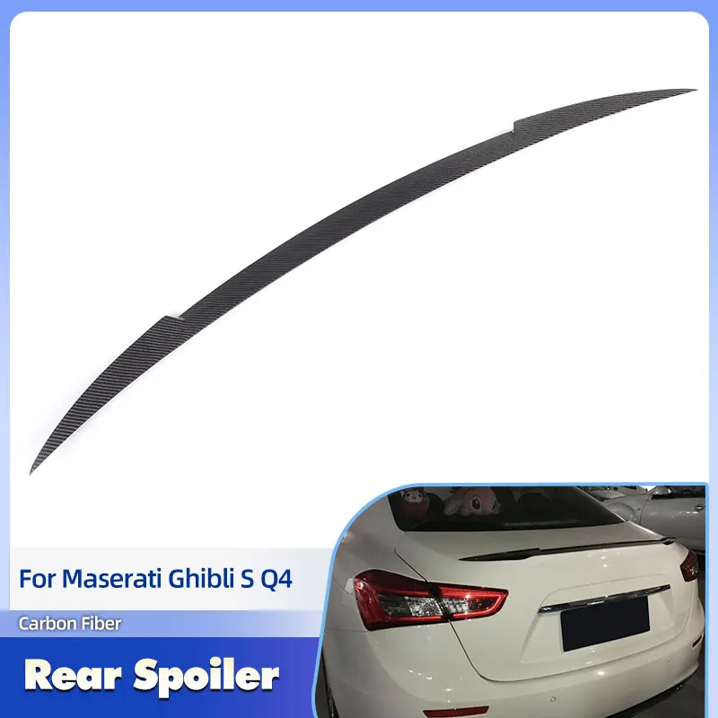

Задний спойлер (антикрыло) из карбона для Maserati Ghibli S Q4 Sedan 2014-2017, комплект обвеса