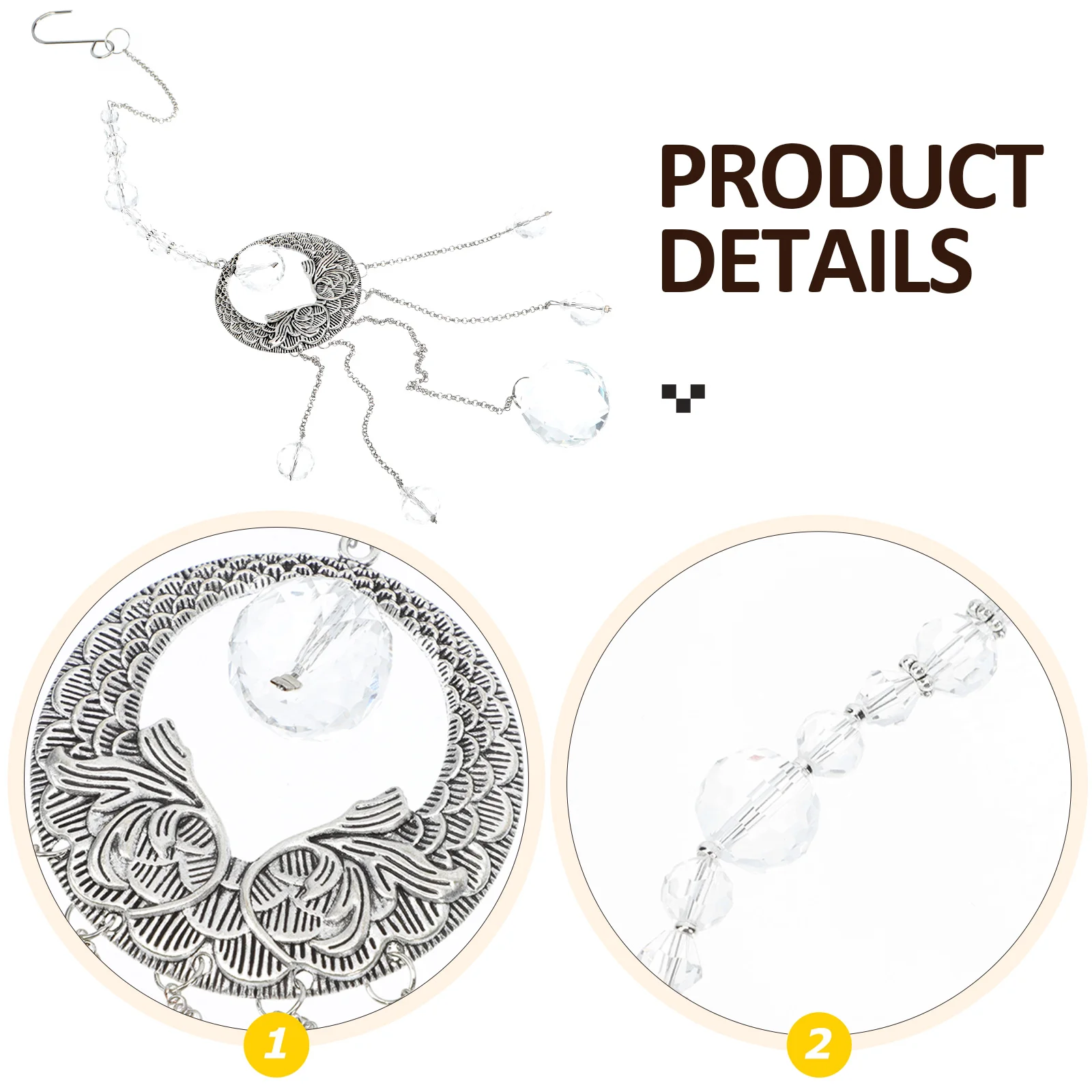 

Crystal Balls Hanging nament Lightweight Decorative Effect Window Decor Creative Pendant Household Supply Garden Decorations