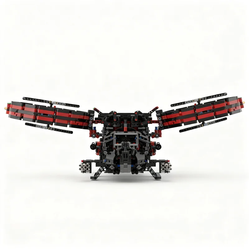3127pcs MOC Samson SA-2-inspired Sci-Fi Helicopter & Link Shak - Technical Rough Terrain Crane Alternate Model Building Blocks