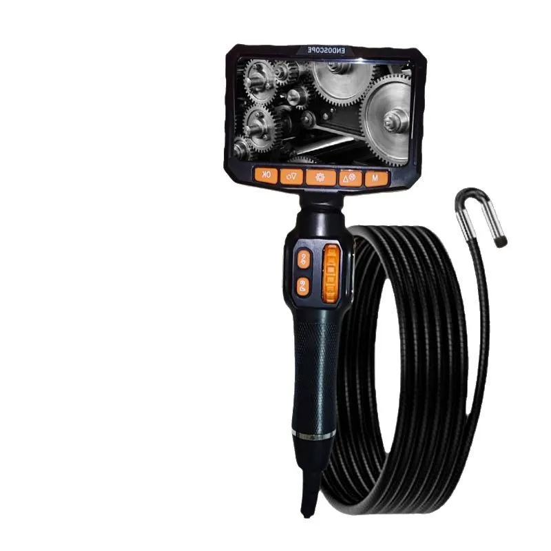 4.3 Inch IPS Screen Steering Borescope HD Pipe Inspection Camera Handheld Portable Endoscope for Automotive Repair