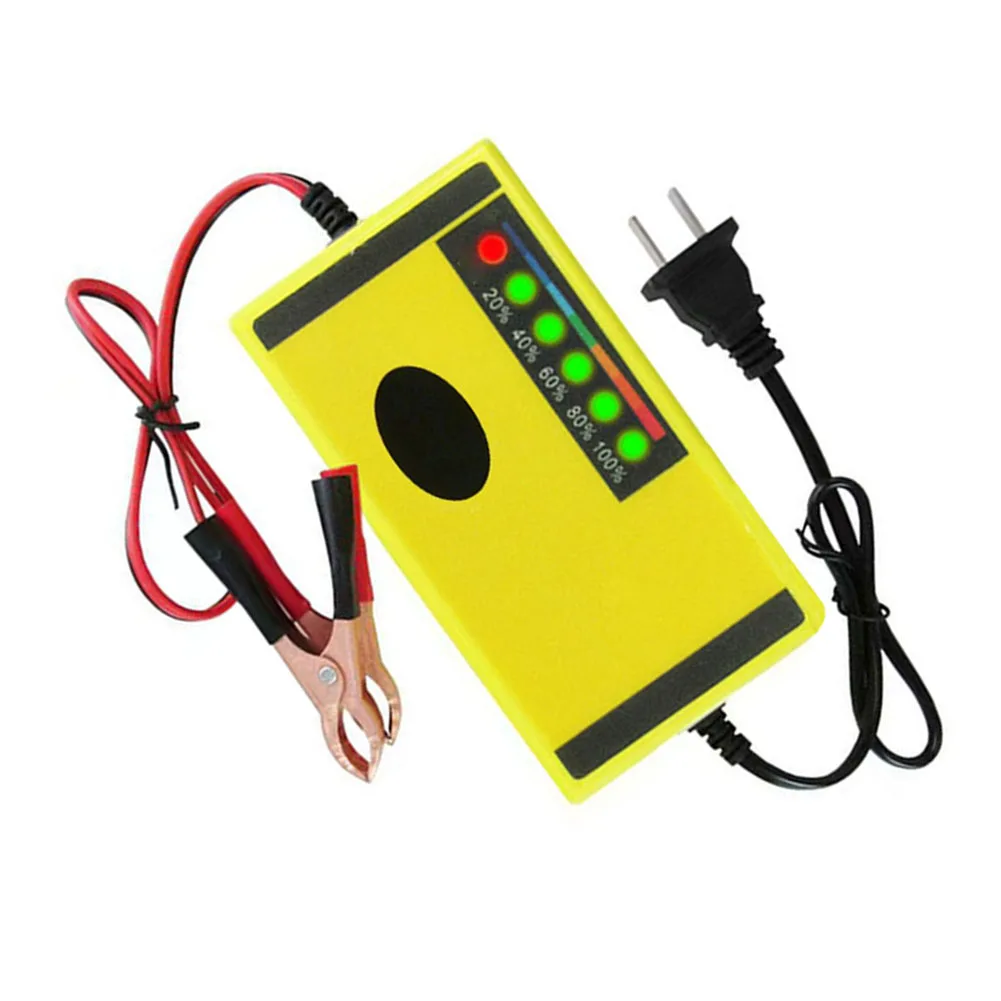 12V 2A Car Battery Charger Fast Charging Wet Dry-Lead Acid Battery LED Display Motorcycle Truck Battery Charger